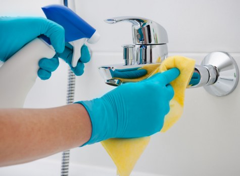 Professional window cleaning tools used for a residential property in SE4